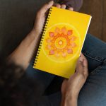 Astrological Wheel- Kissing Seals Spiral Notebook