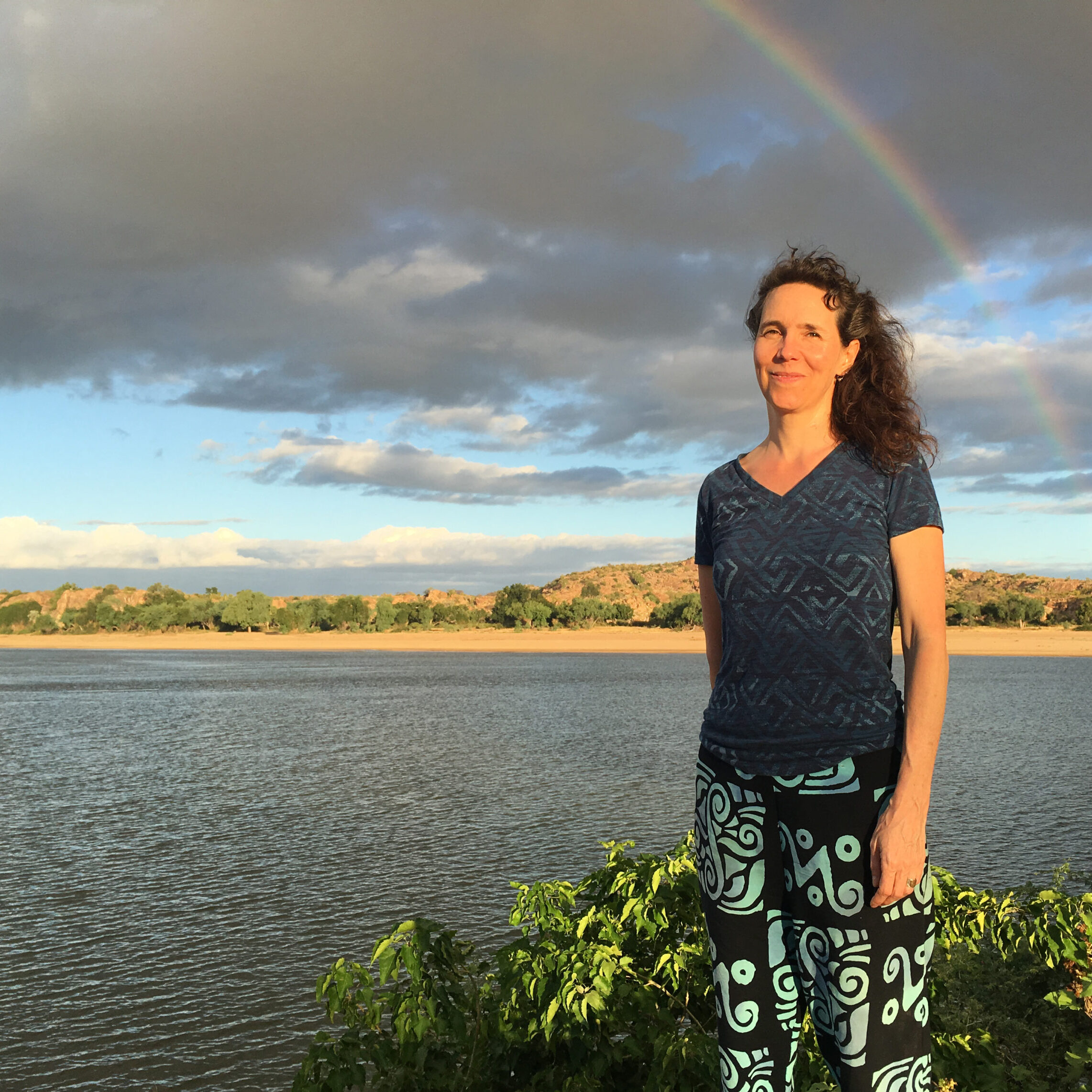 After we found the site of my first village where the massacre occurred we were gifted with a rainbow. It felt like a sign that I had come full circle after 40 years.
